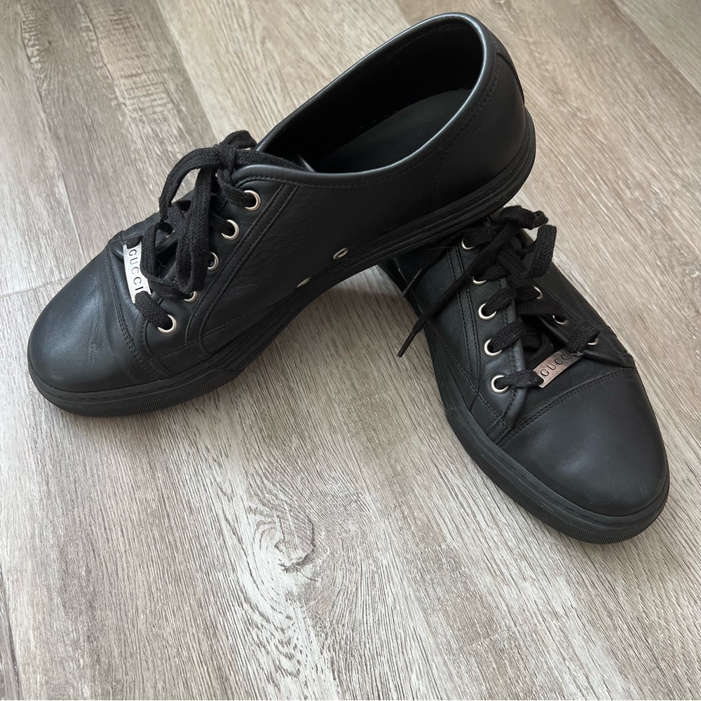 Gucci classic leather low top sneakers - Picture 11 of 16